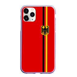 Чехол iPhone 11 Pro матовый Германия, цвет: 3D-светло-сиреневый