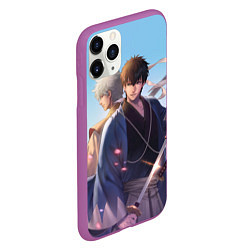 Чехол iPhone 11 Pro матовый Gintama, цвет: 3D-фиолетовый — фото 2