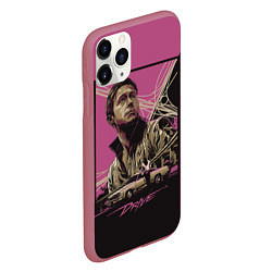 Чехол iPhone 11 Pro матовый Gosling Drive, цвет: 3D-малиновый — фото 2