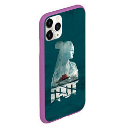 Чехол iPhone 11 Pro матовый Drummatix Vega, цвет: 3D-фиолетовый — фото 2