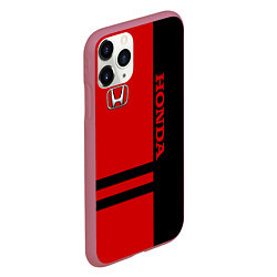 Чехол iPhone 11 Pro матовый Honda: Red Style, цвет: 3D-малиновый — фото 2