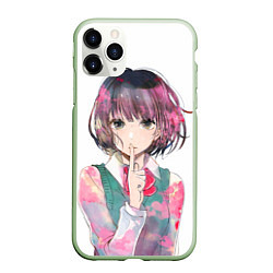 Чехол iPhone 11 Pro матовый Kuzu no Honkai, цвет: 3D-салатовый