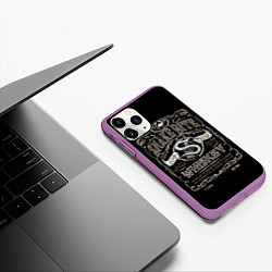 Чехол iPhone 11 Pro матовый Snake Bite, цвет: 3D-фиолетовый — фото 2