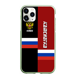 Чехол iPhone 11 Pro матовый Kamchatka, Russia, цвет: 3D-салатовый