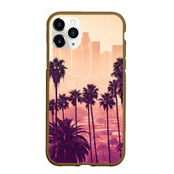 Чехол iPhone 11 Pro матовый Los Angeles, цвет: 3D-коричневый