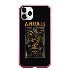 Чехол iPhone 11 Pro матовый Anubis, цвет: 3D-малиновый