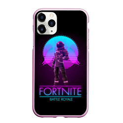 Чехол iPhone 11 Pro матовый Fortnite: Retro Battle Royale, цвет: 3D-розовый