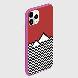 Чехол iPhone 11 Pro матовый Горы Твин Пикс, цвет: 3D-фиолетовый — фото 2