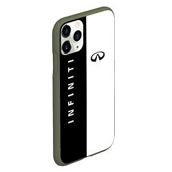 Чехол iPhone 11 Pro матовый Infiniti: Black & White, цвет: 3D-темно-зеленый — фото 2