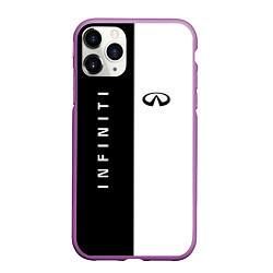 Чехол iPhone 11 Pro матовый Infiniti: Black & White