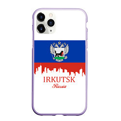 Чехол iPhone 11 Pro матовый Irkutsk: Russia, цвет: 3D-светло-сиреневый