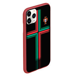 Чехол iPhone 11 Pro матовый Сборная Португалии: Альтернатива ЧМ-2018, цвет: 3D-красный — фото 2