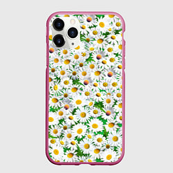 Чехол iPhone 11 Pro матовый Полевые ромашки