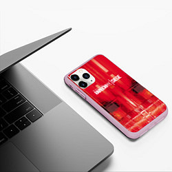 Чехол iPhone 11 Pro матовый R6S: Red Back, цвет: 3D-розовый — фото 2