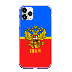 Чехол iPhone 11 Pro матовый Барнаул: Россия, цвет: 3D-светло-сиреневый