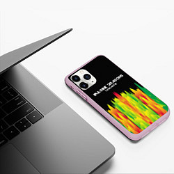 Чехол iPhone 11 Pro матовый Imagine Dragons: Radioactive, цвет: 3D-розовый — фото 2