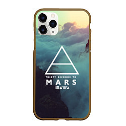 Чехол iPhone 11 Pro матовый 30 STM: Dark Heaven, цвет: 3D-коричневый