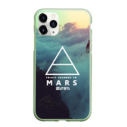 Чехол iPhone 11 Pro матовый 30 STM: Dark Heaven, цвет: 3D-салатовый