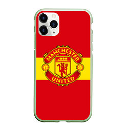 Чехол iPhone 11 Pro матовый FC Man United: Red Style