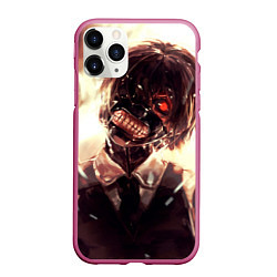 Чехол iPhone 11 Pro матовый Tokyo Ghoul, цвет: 3D-малиновый