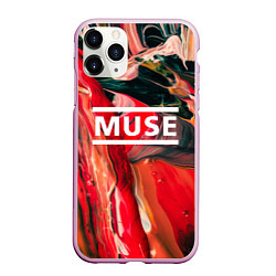 Чехол iPhone 11 Pro матовый MUSE: Red Colours, цвет: 3D-розовый