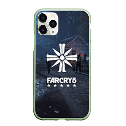 Чехол iPhone 11 Pro матовый Cult Far Cry 5, цвет: 3D-салатовый