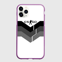 Чехол iPhone 11 Pro матовый CS:GO Shade of Grey, цвет: 3D-фиолетовый