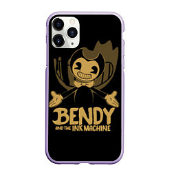 Чехол iPhone 11 Pro матовый Bendy And the ink machine, цвет: 3D-светло-сиреневый