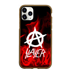 Чехол iPhone 11 Pro матовый Slayer Flame, цвет: 3D-коричневый