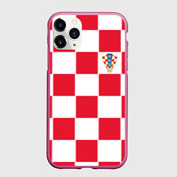 Чехол iPhone 11 Pro матовый Сборная Хорватии: Домашняя ЧМ-2018