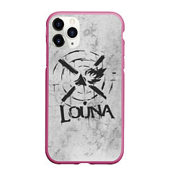 Чехол iPhone 11 Pro матовый Louna: Сделай громче, цвет: 3D-малиновый