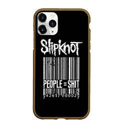 Чехол iPhone 11 Pro матовый Slipknot: People Shit, цвет: 3D-коричневый