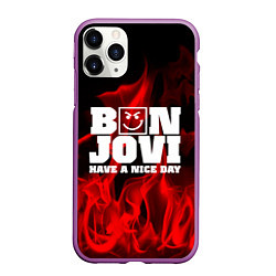 Чехол iPhone 11 Pro матовый Bon Jovi: Have a nice day