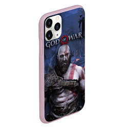 Чехол iPhone 11 Pro матовый God of War: Kratos, цвет: 3D-розовый — фото 2