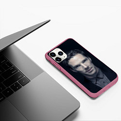 Чехол iPhone 11 Pro матовый Benedict Cumberbatch, цвет: 3D-малиновый — фото 2