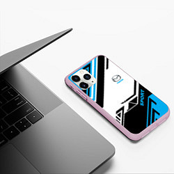 Чехол iPhone 11 Pro матовый Mazda: Techno Sport, цвет: 3D-розовый — фото 2