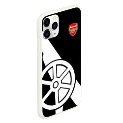 Чехол iPhone 11 Pro матовый FC Arsenal: Exclusive, цвет: 3D-белый — фото 2