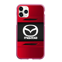 Чехол iPhone 11 Pro матовый Mazda Sport, цвет: 3D-малиновый