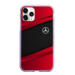 Чехол iPhone 11 Pro матовый Mercedes Benz: Red Sport