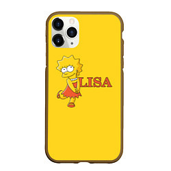 Чехол iPhone 11 Pro матовый Lisa Simpson