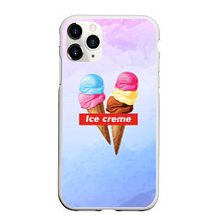 Чехол iPhone 11 Pro матовый Ice Creme, цвет: 3D-белый