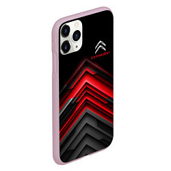 Чехол iPhone 11 Pro матовый Citroen: Red sport, цвет: 3D-розовый — фото 2