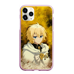 Чехол iPhone 11 Pro матовый Mikaela Hyakuya, цвет: 3D-розовый