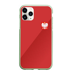 Чехол iPhone 11 Pro матовый Poland Team: Away WC-2018