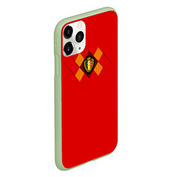 Чехол iPhone 11 Pro матовый Belgium Team: Home WC-2018, цвет: 3D-салатовый — фото 2