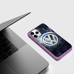 Чехол iPhone 11 Pro матовый Wolksvagen Storm, цвет: 3D-фиолетовый — фото 2