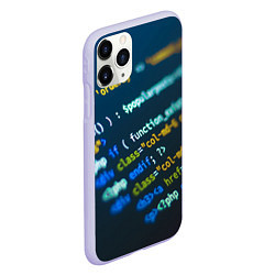 Чехол iPhone 11 Pro матовый Programming Collection, цвет: 3D-светло-сиреневый — фото 2