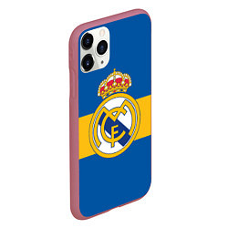 Чехол iPhone 11 Pro матовый Реал Мадрид, цвет: 3D-малиновый — фото 2