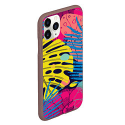 Чехол iPhone 11 Pro матовый Тропическая мода, цвет: 3D-коричневый — фото 2