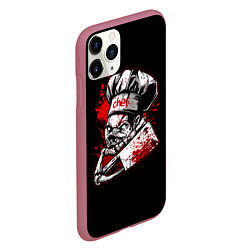 Чехол iPhone 11 Pro матовый Pudge Chef, цвет: 3D-малиновый — фото 2